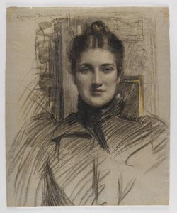 Portrait Of Minnie Clark — James Carroll Beckwith