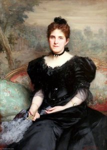 Mrs William Hesketh Lever (c.1851–1913), Later 1st Lady Lever — Samuel Luke Fildes