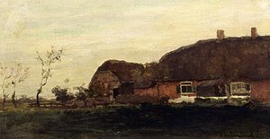 A Farmhouse In A Polder — Johan Hendrik Weissenbruch