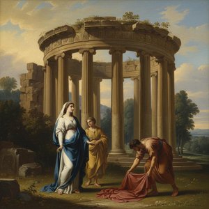 The Echo Of Antiquity: A Solitary Vigil In The Golden Rotunda — Marc Duvallier