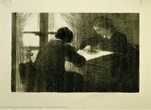 The Embroiderers — Henri Fantin-latour