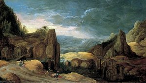 Landscape With Minerva Expelling Mars To Protect Peace And Plenty — Joos De Momper The Younger