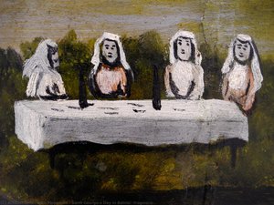 Saint George’s Day In Bolnisi (fragment) — Niko Pirosmani