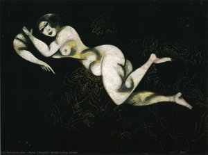 Descansando Desnuda — Marc Chagall