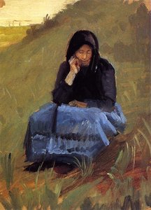 Figure Study For 'the Mission Meeting' — Anna Kirstine Ancher