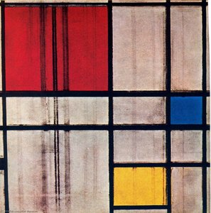 Unfinished Composition With Red Yellow And Blue — Piet Mondrian