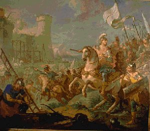 Le Siège De Bordeaux (histoire De Clovis) — Charles-joseph Natoire