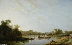 A View Of The Thames, With Eton Chapel — Sir Augustus Wall Callcott