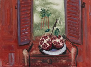 Pomegranates - Open Window, (1964) — Reuven Rubin