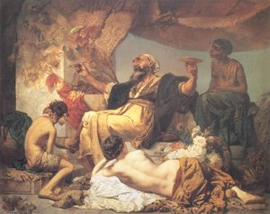 Hafis Vor Der Schenke — Anselm Feuerbach