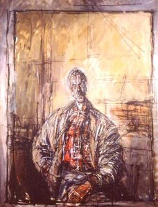 Diego In A Plaid Shirt — Alberto Giacometti