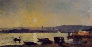 The Seine At Rouen — Albert-charles Lebourg