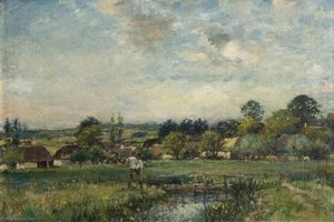 Landscape With A Stream, Chantreuil, France — William Mark Fisher