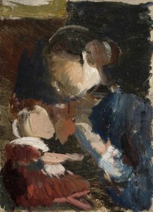 Anna Ancher Breastfeeding Her Daughter — Michael Peter Ancher