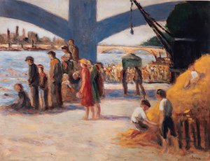 Strollers Along The Seine — Maximilien Luce