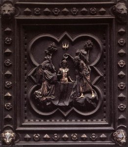 Baptism Of Christ (panels Of The South Doors) — Andrea Pisano