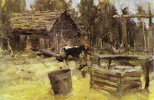 A Courtyard — Konstantin Alexeievitch Korovin