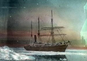 Aurora In Mcmurdo Sound Nearing Cape Evans — Frank Hurley