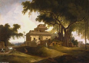 Ruins Of The Naurattan, Sasaram, Bihar — Thomas In William Daniell