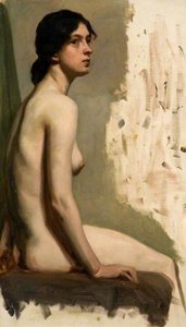 Seated Female Nude — Brian Hatton