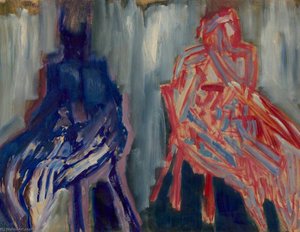 Two Seated Figures — Cliff Holden
