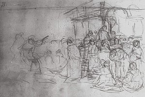 Boyarynya Morozova (study) — Vasily Ivanovich Surikov