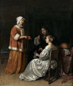 The Seduction — Netscher, Caspar