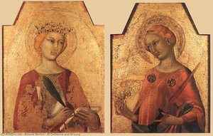 St Catherine Und St Lucy — Simone Martini