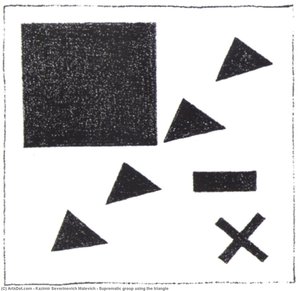 Suprematistička Grupa Koristeći Trougaonik — Казимир Малевић