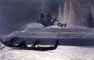 Die Fountains At Night, World’s Columbian Exposition — Winslow Homer