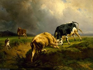 A Bull Fight — Jacques Raymond Brascassat