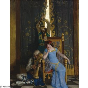 King Mark Slew The Noble Knight Sir Tristram — N.c. Wyeth