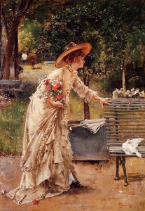Afternoon In The Park — Alfred Stevens