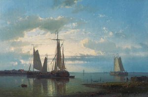 Sailing In A Calm Estuary — Abraham Hulk Senior