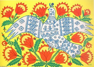 A Dove Has Spread Her Wings And Asks For Peace — Maria Primachenko