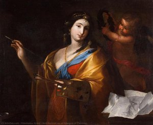 Self-portrait As An Allegory Of Painting — 엘리사베타 시라니