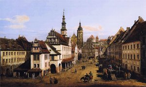 Piața Din Pirna — Bernardo Bellotto