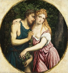 Mythological Couple (daphnis And Chloe ?) — Pariz Bordone