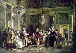 John Paul Jones And Benjamin Franklin At Louis Xvi's Court — Jean Leon Gerome Ferris