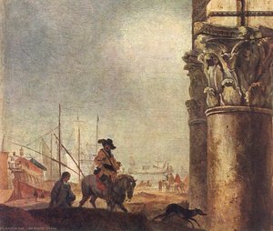 Ancient Ruins (detail) — Jan Baptist Weenix