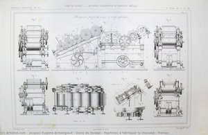 Usine De Noisiel.- Machines À Fabriquer Le Chocolat – Ménier. — Jacques Eugène Armengaud