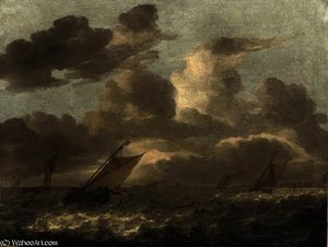 Shipping In Choppy Waters — Abraham Hendricksz. Van Beyeren