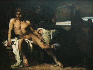 Priam Demandant À Achille Le Corps D'hector — Eugène Anatole Carrière