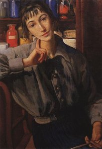 Self-portrait With A Brush — Zinaida Serebriakova