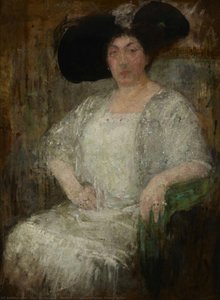 Portrait Of Gabriela Reval, French Writer — Olga Boznańska