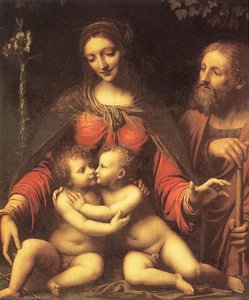 Holy Family With The Infant St John — Bernardino Luini
