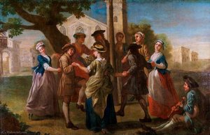 Country Dances Round A Maypole — Francis Hayman