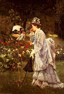 La Boule De Verre — Alfred Stevens