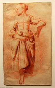 Study Of A Woman In Peasant Dress — Adriaen Van De Velde