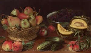 Still Life With Apples, Pears, Cucumbers, Figs, Plums, And A Melon — Fede Galizia